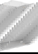 Mexen Lunar-F skládací sprchová kabina pravá 100 x 80 cm, transparent, kartáčovaný nikl - 836-100-080-97-00-P