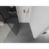 Mexen Kioto sprchová zástěna Walk-in 90 x 200 cm, černý vzor 8 mm, růžové zlato - 800-090-101-60-78