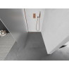 Mexen Kioto sprchová stěna Walk-in 140 x 200 cm, matné 8 mm, růžové zlato - 800-140-101-60-30