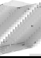 Mexen Lunar-F L skládací sprchový kout pravý 100 x 70 cm, transparentní, gun metal - 836L-100-070-95-00-P