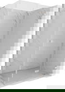 Mexen Lunar-F L skládací sprchový kout pravý 100 x 70 cm, transparentní, kartáčovaný nikl - 836L-100-070-97-00-P