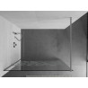 Mexen Kioto sprchová stěna Walk-in 140 x 200 cm, bílý vzor 8 mm, chromová - 800-140-101-01-85