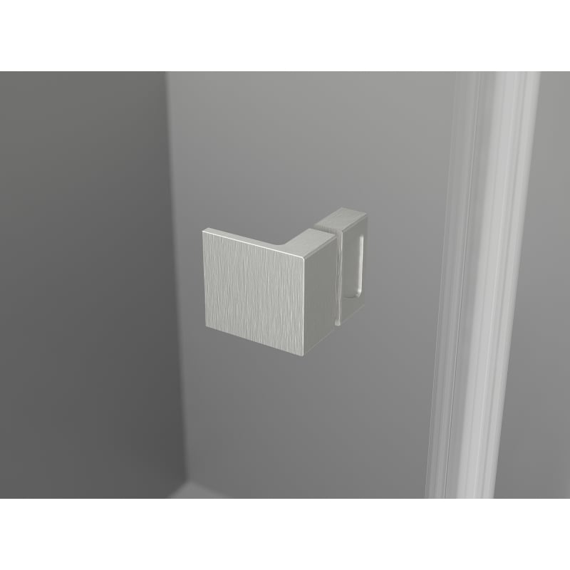 Mexen Lunar T sprchový kout otočný pravý 110 x 80 cm, transparentní, kartáčovaný nikl - 834T-110-080-97-00-P