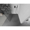 Mexen Kioto sprchová stěna 140 x 200 Walk-in cm, bílý vzor 8 mm, černá - 800-140-101-70-85