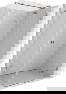 Mexen Lunar T Elegantní sprchový kout s pravými dveřmi 120 x 90 cm, průhledný, růžové zlato - 834T-120-090-60-00-P