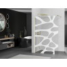 Mexen Kioto sprchová zástěna Walk-in 130 x 200 cm, bílá vlna 8 mm, zlatá - 800-130-101-50-97