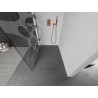 Mexen Kioto sprchová stěna Walk-in 130 x 200 cm, bílá vlna 8 mm, růžové zlato - 800-130-101-60-97