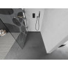 Mexen Kioto sprchová stěna Walk-in 90 x 200 cm, bílá vlna 8 mm, černá - 800-090-101-70-97