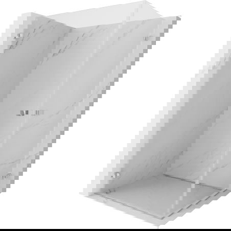 Mexen Lunar-B Duo sprchový kout otevírací 90 x 80 cm, transparentní, chrom - 832-090L-080P-01-00