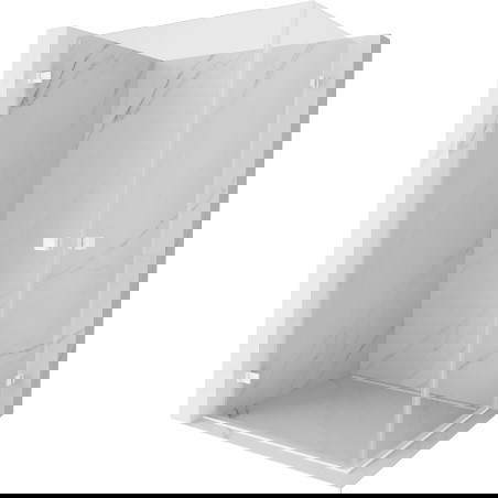 Mexen Lunar-B Duo sprchový kout s otevíracími dveřmi 75 x 70 cm, transparentní, bílá - 832-075L-070P-20-00