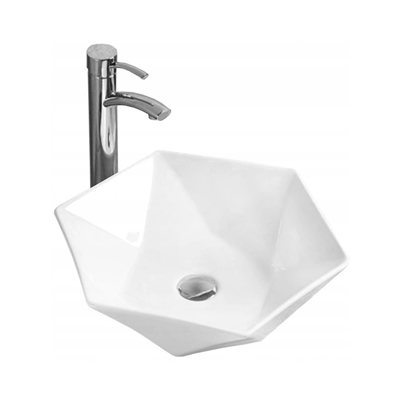 Mexen Mery umyvadlo na desku 48 x 41 cm, bílá - 21984800