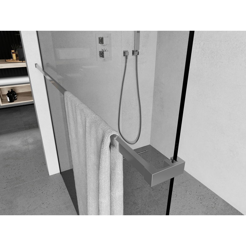 Mexen reling na ručníky k sprchové stěně, chrom - 800-06-01