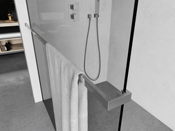 Mexen reling na ručníky k sprchové stěně, chrom - 800-06-01