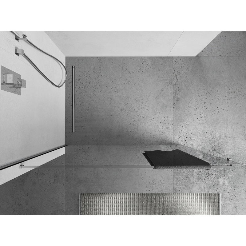 Mexen reling na ručníky k sprchové stěně, chrom - 800-06-01