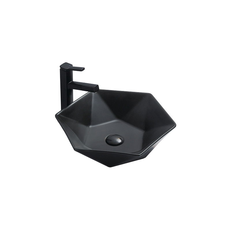 Mexen Mery nástěnný umyvadlo 48 x 41 cm, černá mat - 21984885