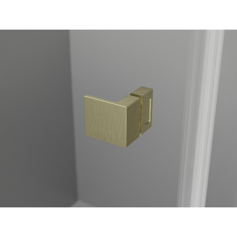 Mexen Lunar-B Duo sprchová kabina otočná 100 x 85 cm, transparentní, zlatá kartáčovaná - 832-100L-085P-55-00