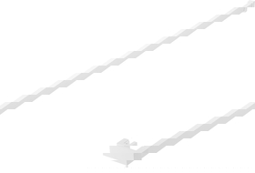 Mexen tyč na ručníky k sprchové stěně, bílá - 800-06-20