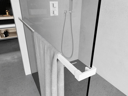 Mexen tyč na ručníky k sprchové stěně, bílá - 800-06-20