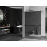 Mexen Kioto+ sprchová zástěna s policí Walk-in 90 x 200 cm, zrcadlo, černá - 800-090-121-70-50