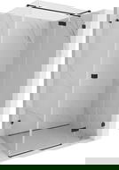 Mexen Lunar T sprchová kabina výklopná pravá 110 x 90 cm, transparentní, černá - 834T-110-090-70-00-P