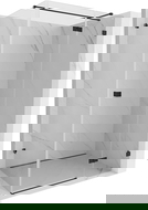 Mexen Lunar T sprchová zástěna sklopná pravá 140 x 100 cm, transparentní, černá - 834T-140-100-70-00-P