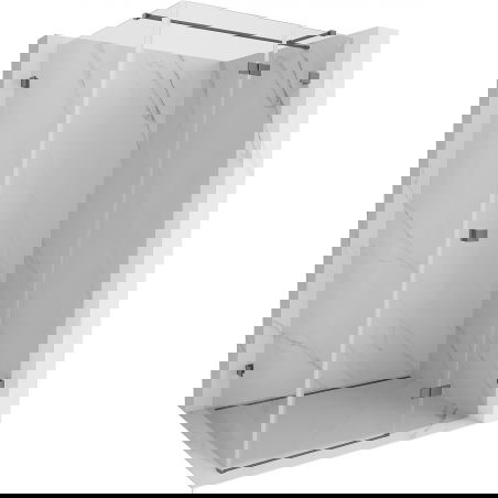 Mexen Lunar T sprchový kout otočný pravý 130 x 110 cm, transparentní, gun metal - 834T-130-110-95-00-P