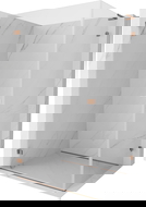 Mexen Lunar-B L sprchový kout otočný levý 75 x 70 cm, transparentní, růžové zlato - 832L-075-070-60-00-L