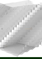 Mexen Lunar-B Duo sprchová kabina otevírací 75 x 70 cm, transparentní, kartáčovaný nikl - 832-075L-070P-97-00