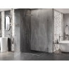 Mexen Lunar-B Duo sprchový kout s otočnými dveřmi 85 x 75 cm, průhledný, kartáčovaný nikl - 832-085L-075P-97-00