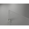 Mexen Lunar-B Duo sprchový kout s otočnými dveřmi 85 x 75 cm, průhledný, kartáčovaný nikl - 832-085L-075P-97-00