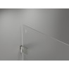 Mexen Lunar-B Duo sprchový kout s otočnými dveřmi 85 x 75 cm, průhledný, kartáčovaný nikl - 832-085L-075P-97-00