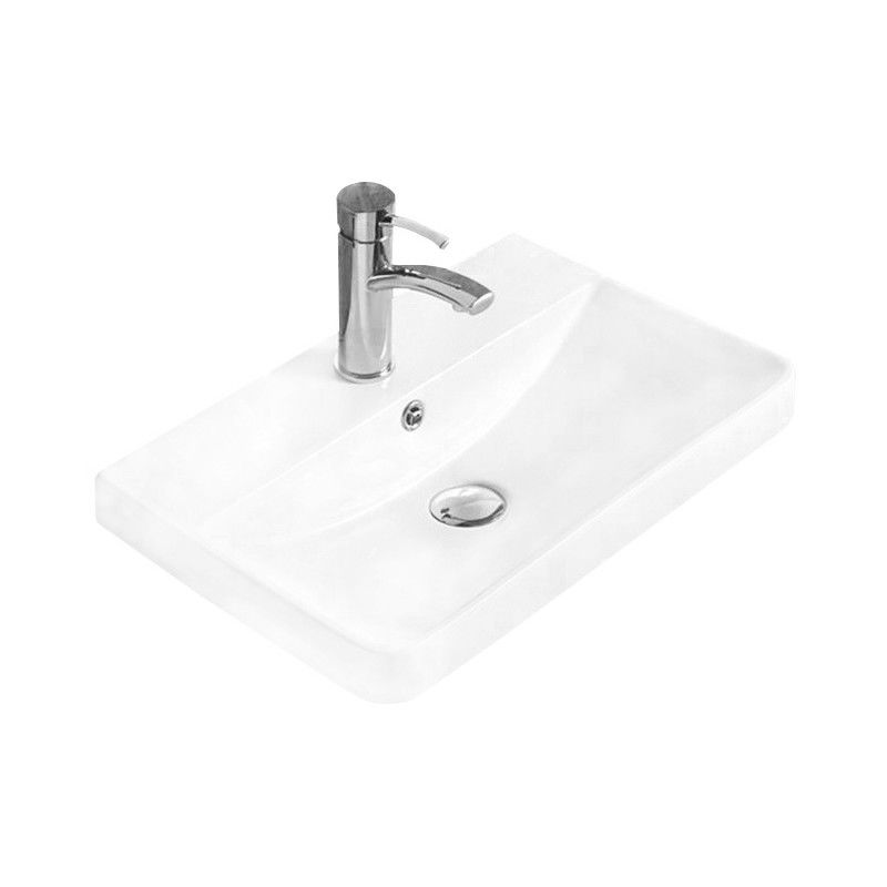 Mexen Dagna umyvadlo zapuštěné do desky 50 x 35 cm, bílá - 21995100