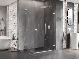 Mexen Lunar-B L sprchová kabina výklopná pravá 75 x 70 cm, transparentní, bílá - 832L-075-070-20-00-P