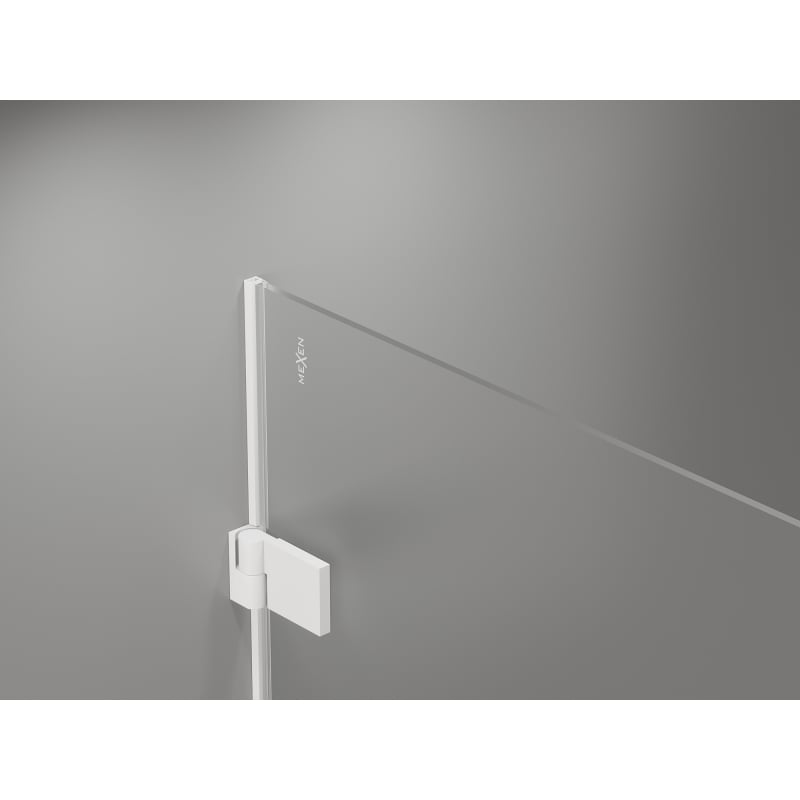Mexen Lunar-B L sprchový kout s pravými otvíracími dveřmi 85 x 80 cm, transparentní, bílý - 832L-085-080-20-00-P