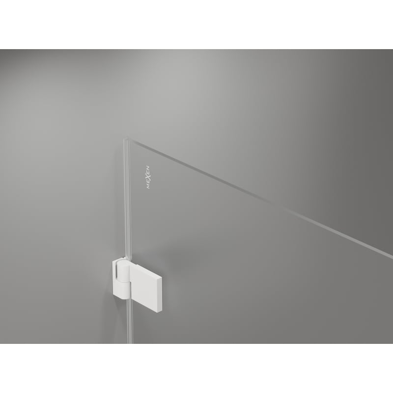 Mexen Lunar-B L sprchový kout s pravými otvíracími dveřmi 85 x 80 cm, transparentní, bílý - 832L-085-080-20-00-P