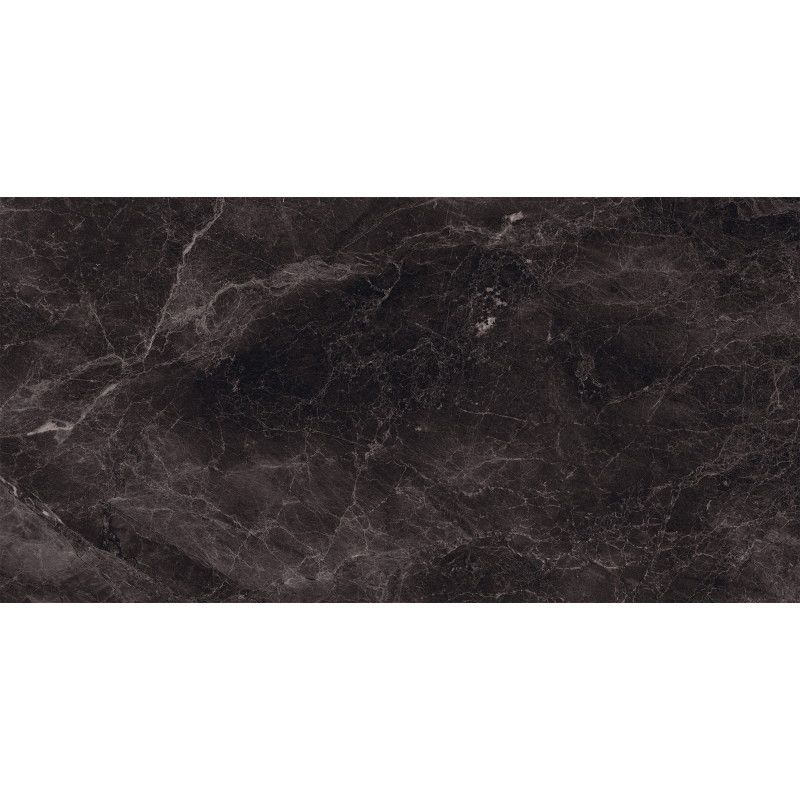 Mexen Merison Černý glazovaný rektifikovaný gres G1, dlaždice podlahovo-stěnová 120 x 60 cm, vysoký lesk