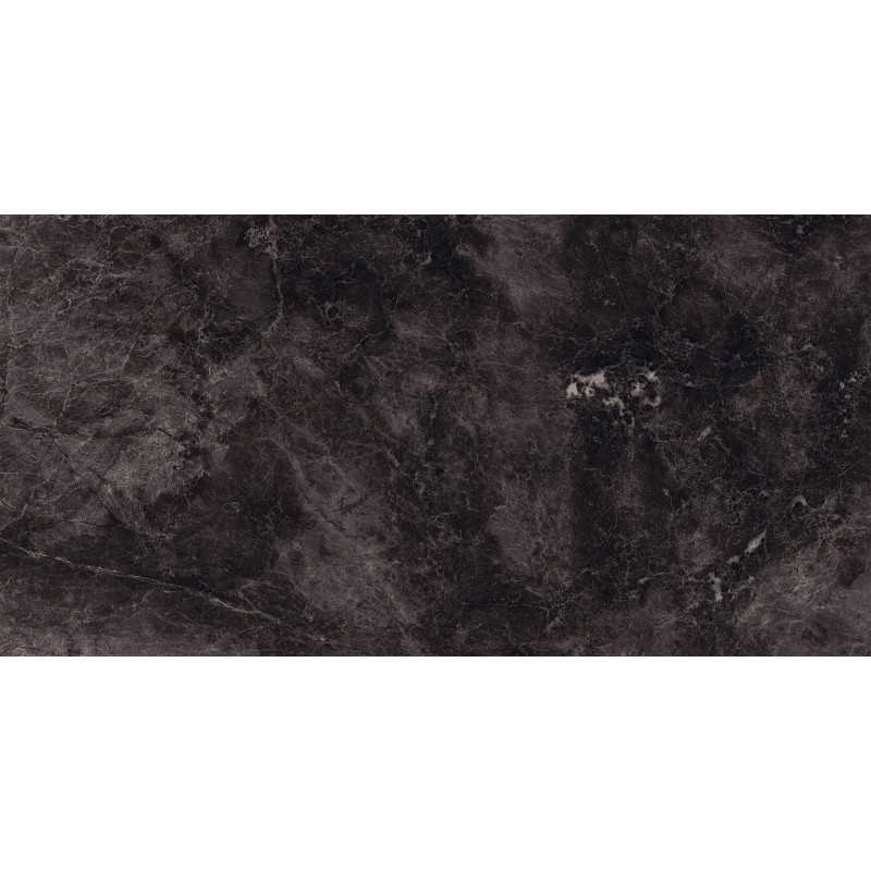 Mexen Merison Černý glazovaný rektifikovaný gres G1, dlaždice podlahovo-stěnová 120 x 60 cm, vysoký lesk