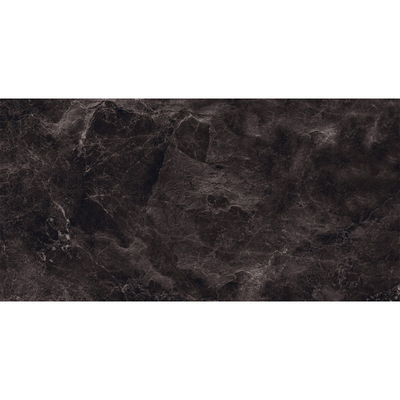 Mexen Merison Černý glazovaný rektifikovaný gres G1, dlaždice podlahovo-stěnová 120 x 60 cm, vysoký lesk