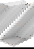 Mexen Lunar-B L sprchová kabina otevírací levá 75 x 70 cm, transparentní, kartáčovaná měď - 832L-075-070-65-00-L