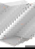 Mexen Lunar-B L levá sprchová kabina 80 x 70 cm, transparentní, kartáčovaná měď - 832L-080-070-65-00-L