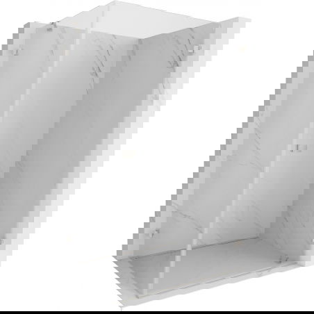 Mexen Lunar-B sprchový kout s otevíracími dveřmi, pravý, 90 x 70 cm, transparentní, kartáčovaný nikl - 832-090-070-97-00-P