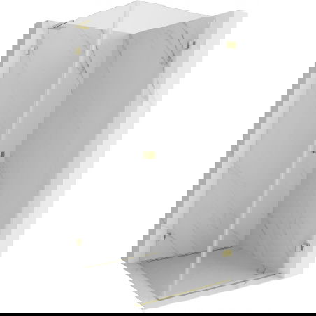 Mexen Lunar-B L sprchový kout otočný pravý 90 x 90 cm, transparentní, zlatý - 832L-090-090-50-00-P