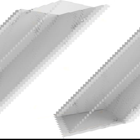 Mexen Lunar-B sprchový kout pravý 90 x 90 cm, průhledný, kartáčovaný nikl - 832-090-090-97-00-P