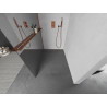 Mexen Kioto+ sprchová stěna s poličkou Walk-in 80 x 200 cm, zrcadlo, růžové zlato - 800-080-121-60-50
