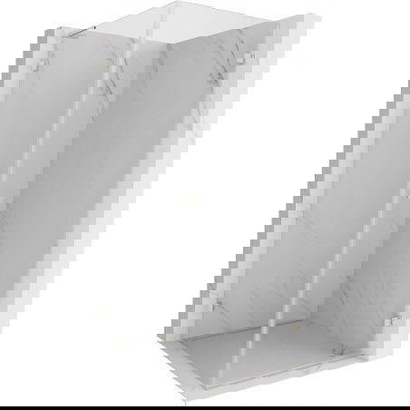 Mexen Lunar-B L sprchová kabina otočná pravá 90 x 90 cm, transparentní, kartáčovaný nikl - 832L-090-090-97-00-P