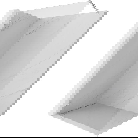 Mexen Lunar sprchová stěna Walk-in levá 140 x 200 cm, transparentní 8 mm, chrom - 830-140-000-01-00-L