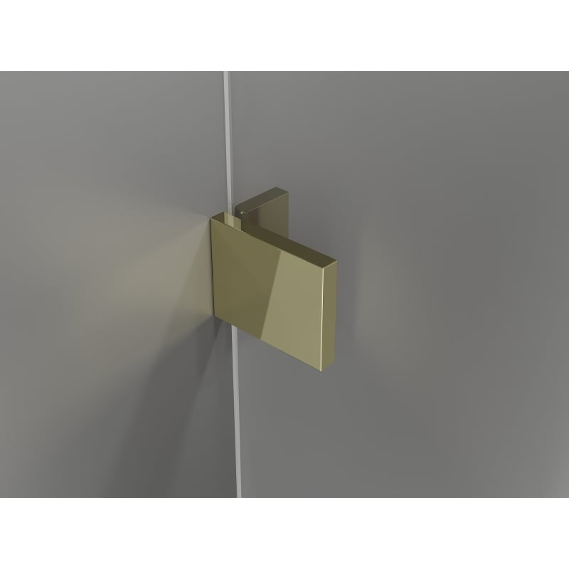 Mexen Lunar sprchová stěna Walk-in levá 50 x 200 cm, transparentní 8 mm, zlatá - 830-050-000-50-00-L