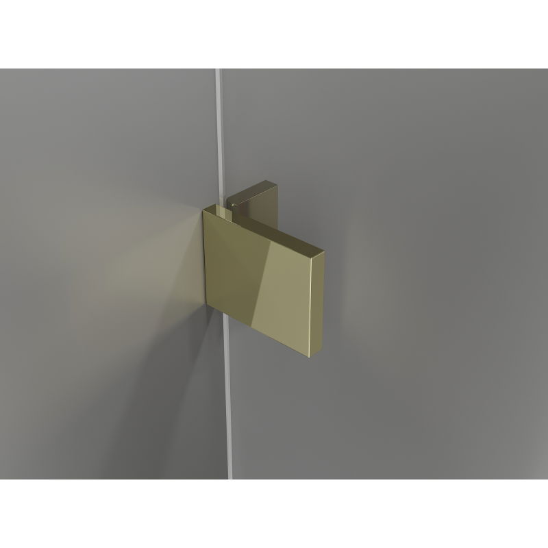 Mexen Lunar sprchová stěna Walk-in levá 70 x 200 cm, transparentní 8 mm, zlatá - 830-070-000-50-00-L