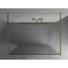 Mexen Kioto volně stojící sprchová zástěna 160 x 200 cm, transparentní 8 mm, zlatá - 800-160-002-50-00