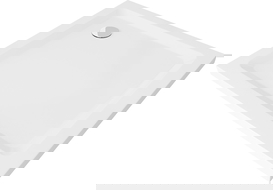 Mexen Flat čtvercová vanička do sprchového kout slim 70 x 70 cm, Bílá, sifon Chromovaná - 40107070